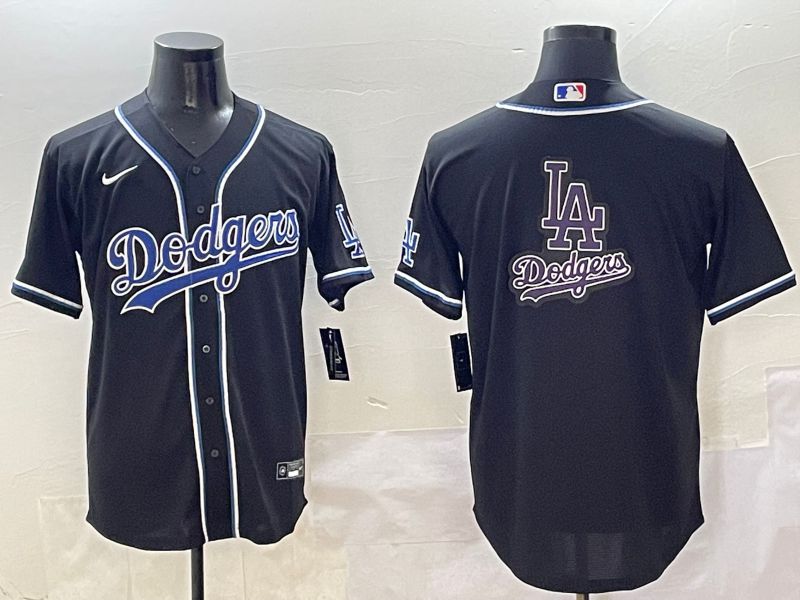 Men Los Angeles Dodgers Blank Black Three generations Nike 2025 MLB Jersey style 19->los angeles dodgers->MLB Jersey